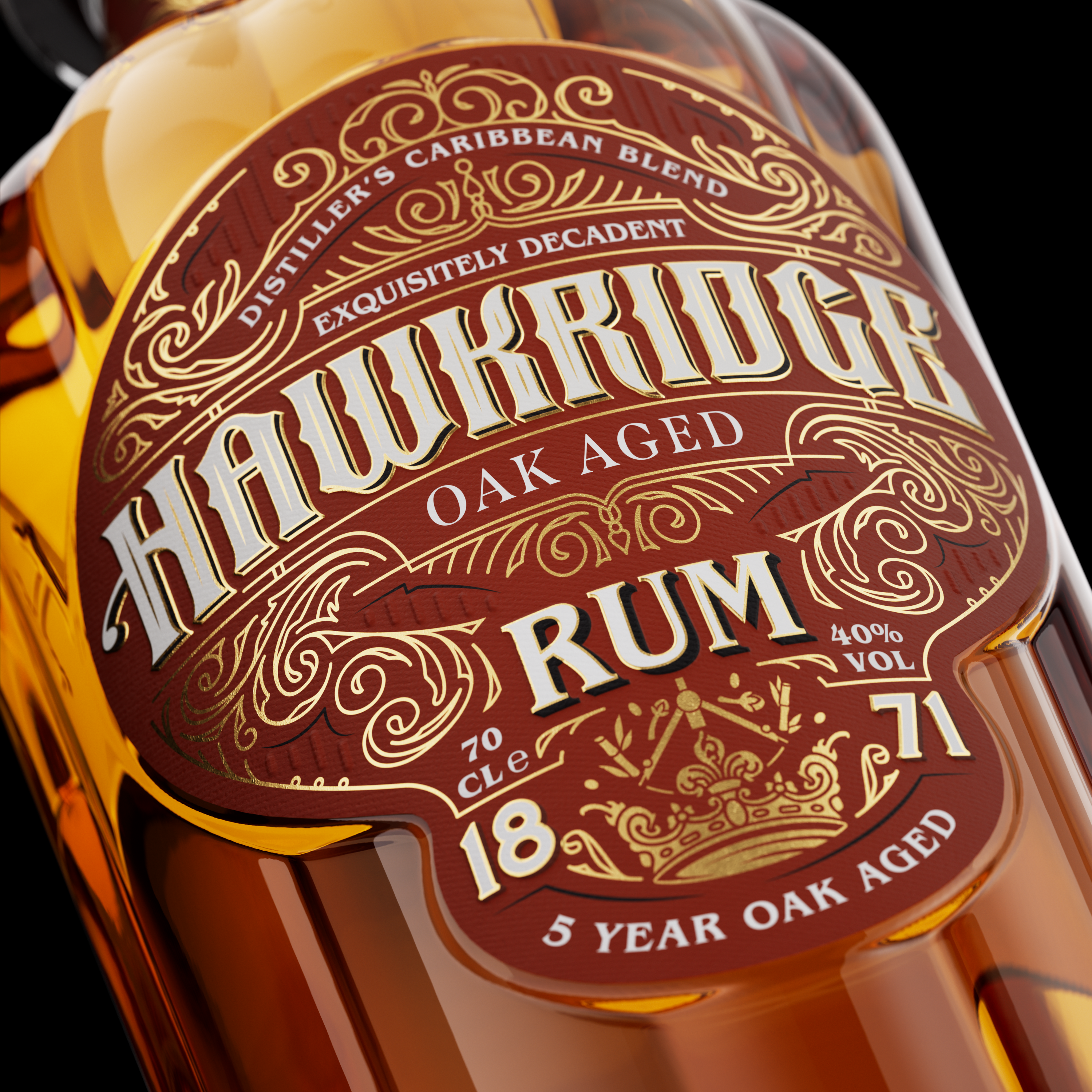 Hawkridge 5-Year-Old Cask Aged Distiller’s Blend Rum