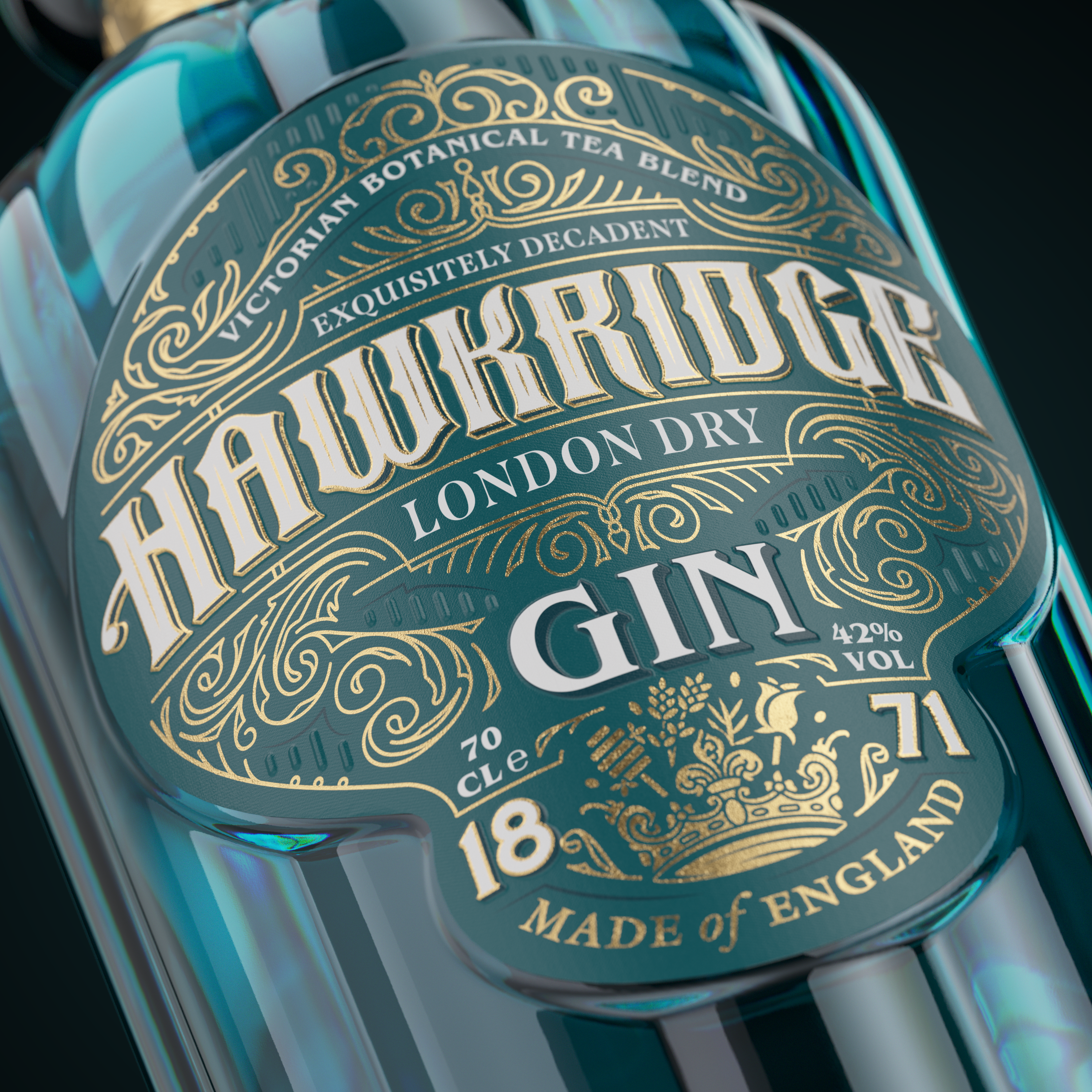 Hawkridge Blue – Victorian Botanical Blend Gin London Dry