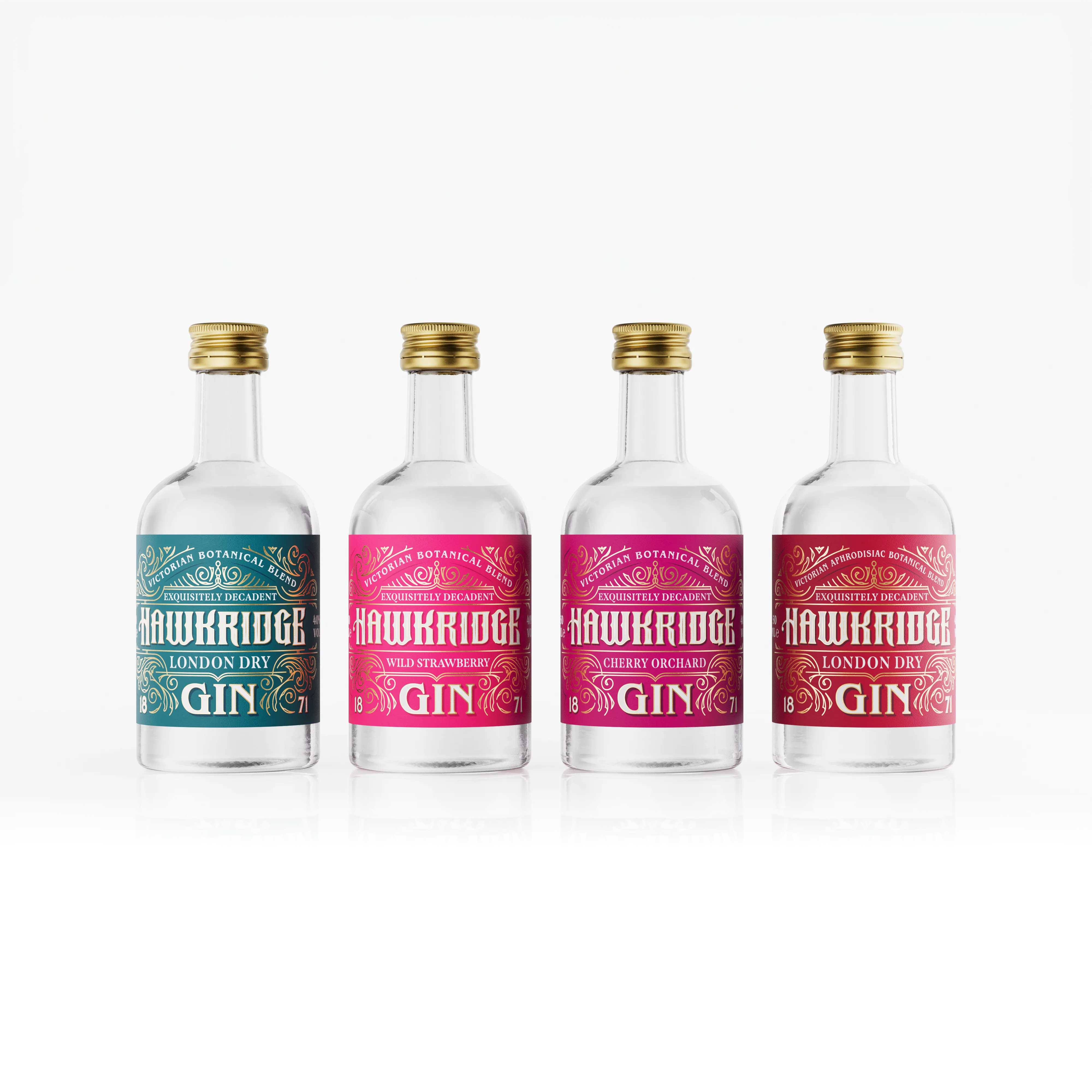 Hawkridge Miniature Gift Set 4 x 5cl – Gin Only