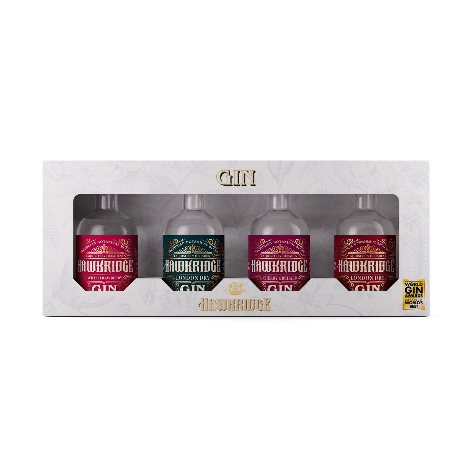 Hawkridge Miniature Gift Set 4 x 5cl – Gin Only