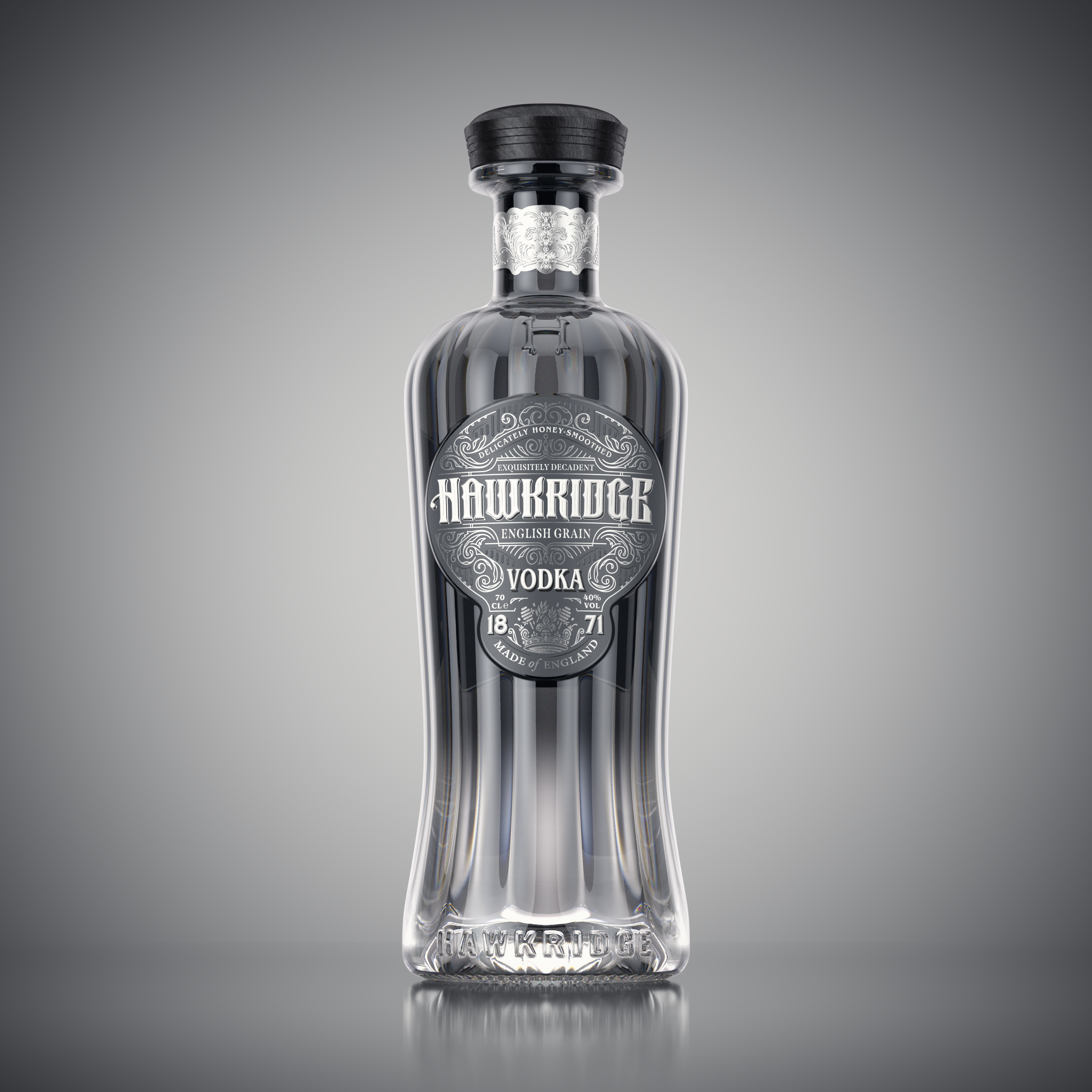 Hawkridge Black Vodka – Victorian English Grain, Honey Smoothed
